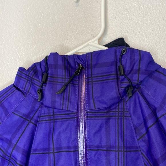 Columbia Purple Plaid Waterproof Jacket Size Small - Picture 5 of 8